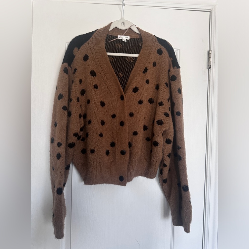 Topshop fuzzy cardigan